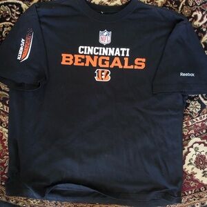NFL Reebok Cincinnati Bengals Black T-Shirt XL